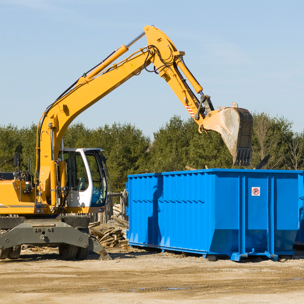 what size residential dumpster rentals are available in Lerna IL